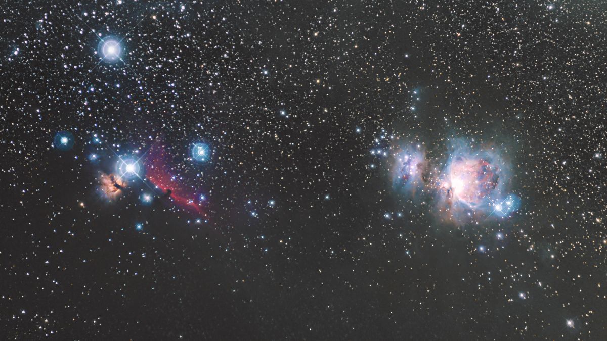 Région d'Orion : IC 434, NGC 2024 et M42